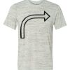 White Marble Unisex Poly-Cotton Short-Sleeve T-Shirt Thumbnail