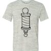 White Marble Unisex Poly-Cotton Short-Sleeve T-Shirt Thumbnail