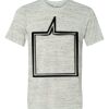 White Marble Unisex Poly-Cotton Short-Sleeve T-Shirt Thumbnail