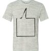 White Marble Unisex Poly-Cotton Short-Sleeve T-Shirt Thumbnail