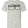 White Marble Unisex Poly-Cotton Short-Sleeve T-Shirt Thumbnail