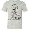 White Marble Unisex Poly-Cotton Short-Sleeve T-Shirt Thumbnail