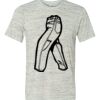 White Marble Unisex Poly-Cotton Short-Sleeve T-Shirt Thumbnail