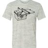 White Marble Unisex Poly-Cotton Short-Sleeve T-Shirt Thumbnail