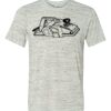 White Marble Unisex Poly-Cotton Short-Sleeve T-Shirt Thumbnail