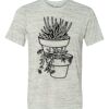White Marble Unisex Poly-Cotton Short-Sleeve T-Shirt Thumbnail