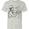 White Marble Unisex Poly-Cotton Short-Sleeve T-Shirt Thumbnail