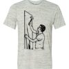 White Marble Unisex Poly-Cotton Short-Sleeve T-Shirt Thumbnail