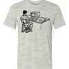 White Marble Unisex Poly-Cotton Short-Sleeve T-Shirt Thumbnail