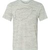 White Marble Unisex Poly-Cotton Short-Sleeve T-Shirt Thumbnail