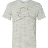 White Marble Unisex Poly-Cotton Short-Sleeve T-Shirt Thumbnail