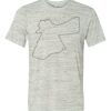 White Marble Unisex Poly-Cotton Short-Sleeve T-Shirt Thumbnail
