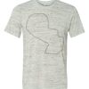 White Marble Unisex Poly-Cotton Short-Sleeve T-Shirt Thumbnail