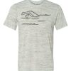 White Marble Unisex Poly-Cotton Short-Sleeve T-Shirt Thumbnail