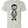 White Marble Unisex Poly-Cotton Short-Sleeve T-Shirt Thumbnail