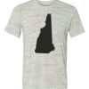 White Marble Unisex Poly-Cotton Short-Sleeve T-Shirt Thumbnail