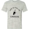 White Marble Unisex Poly-Cotton Short-Sleeve T-Shirt Thumbnail