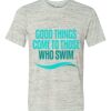 White Marble Unisex Poly-Cotton Short-Sleeve T-Shirt Thumbnail